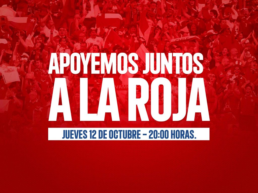 ¡Apoyemos juntos a la roja! Chile vs. Perú en pantalla gigante