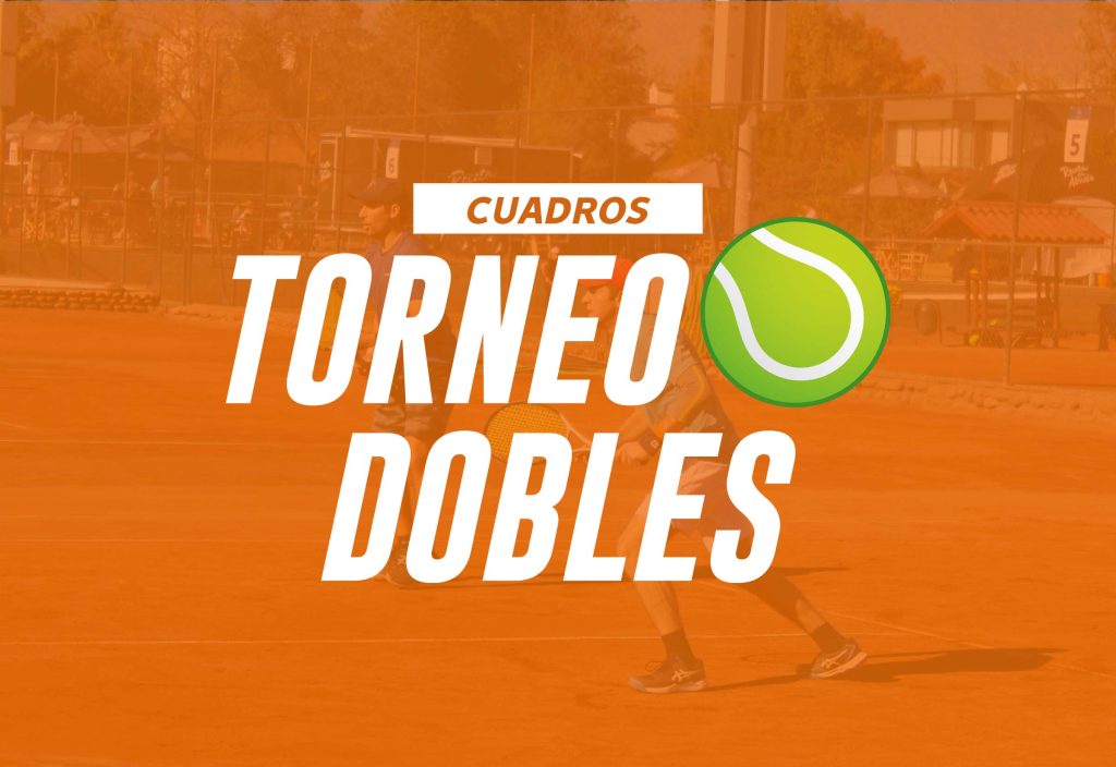 Revisa aquí los cuadros de nuestro torneo de Tenis Dobles