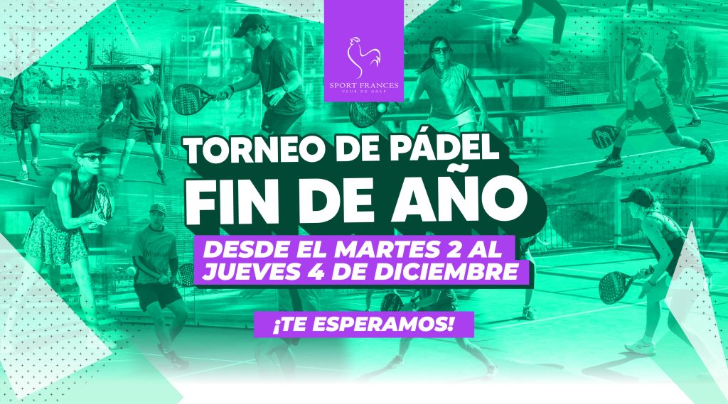 Se viene el Torneo de Pádel de Fin de Año en el Sport Francés