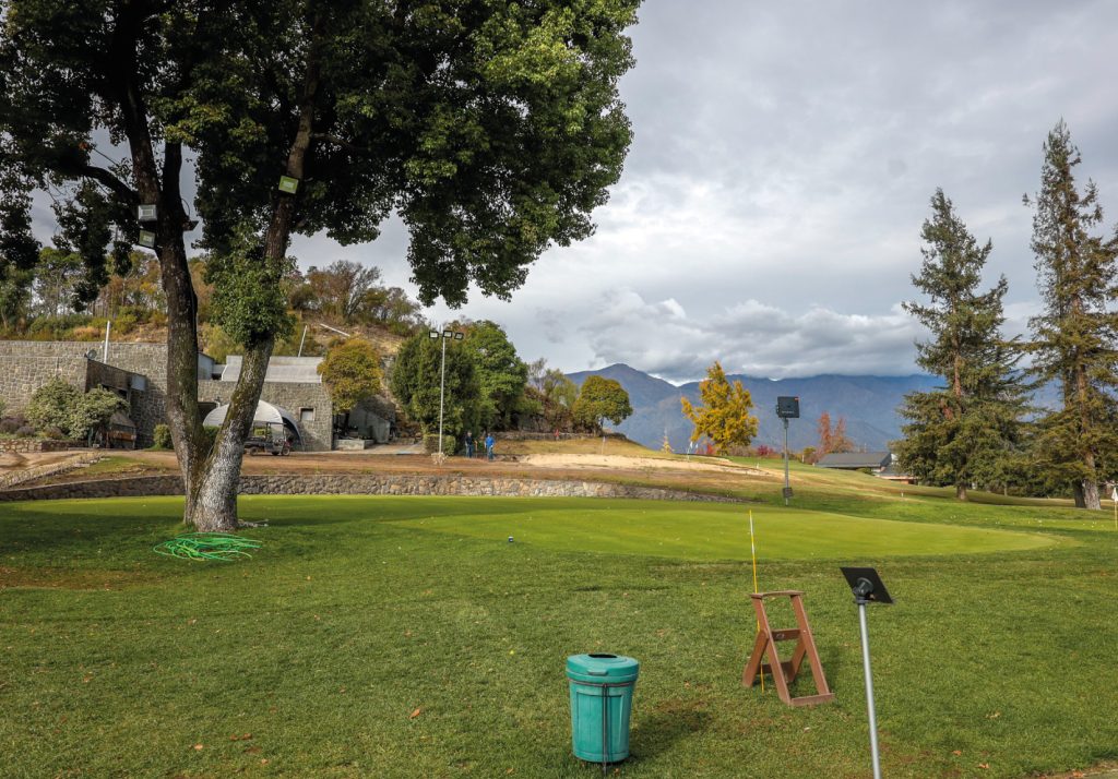 Trabajos zona putting green