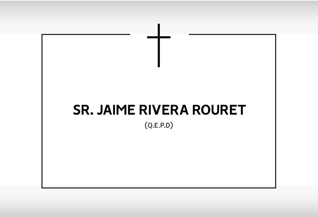 Tenemos el sentimiento de comunicar el sensible fallecimiento de nuestro Socio y ex Director, señor: