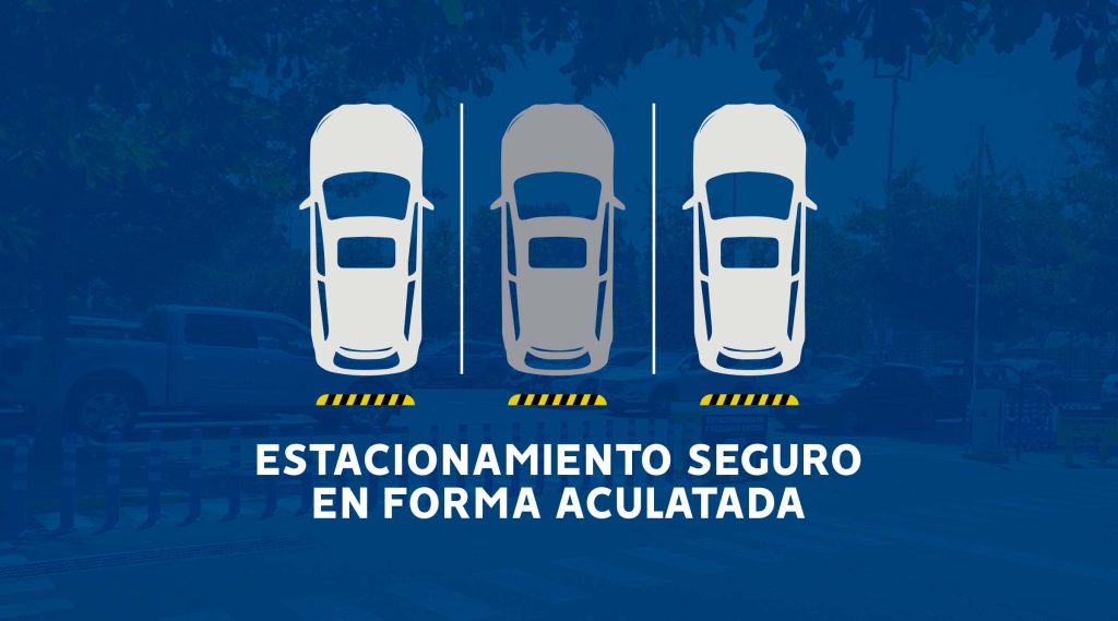 Estacionamiento seguro de forma aculatada